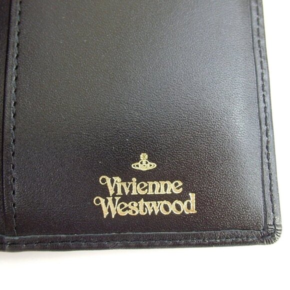 Authentic Vivienne Westwood VINTAGE WATER ORB Tri-fold wallet leather [Used] - Picture 10 of 12